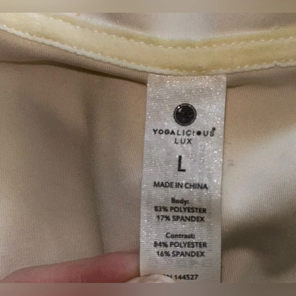 Yogalicious Lux Lightweight Hooded Full Zip Yoga Jacket Large - Picture 3 of 5